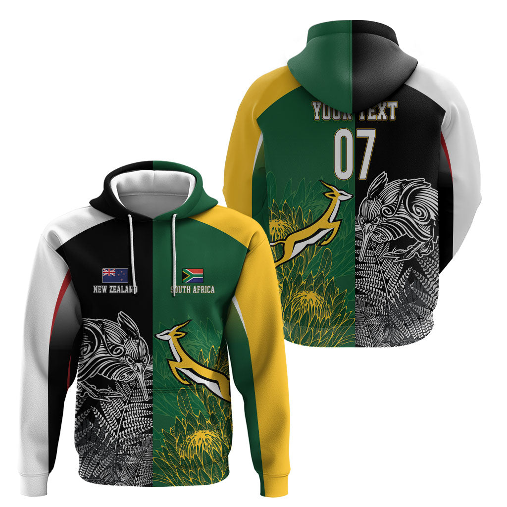 New Zealand - South Africa Greatest Rivals Rugby Custom Hoodie Kiwi Vs Bokke