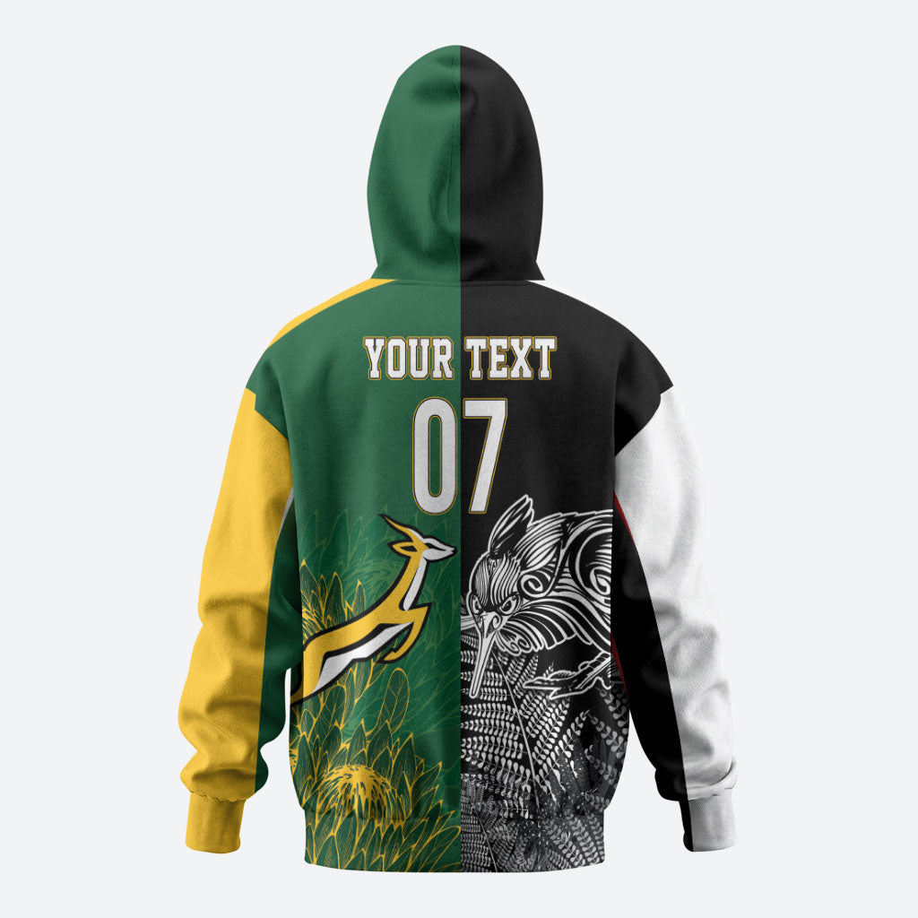 New Zealand - South Africa Greatest Rivals Rugby Custom Hoodie Kiwi Vs Bokke