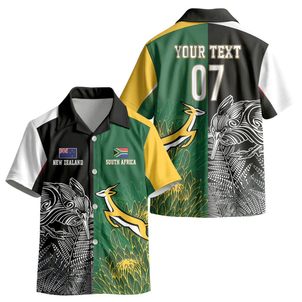 New Zealand - South Africa Greatest Rivals Rugby Custom Kid Hawaiian Shirt Kiwi Vs Bokke