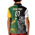 New Zealand - South Africa Greatest Rivals Rugby Custom Kid Polo Shirt Kiwi Vs Bokke