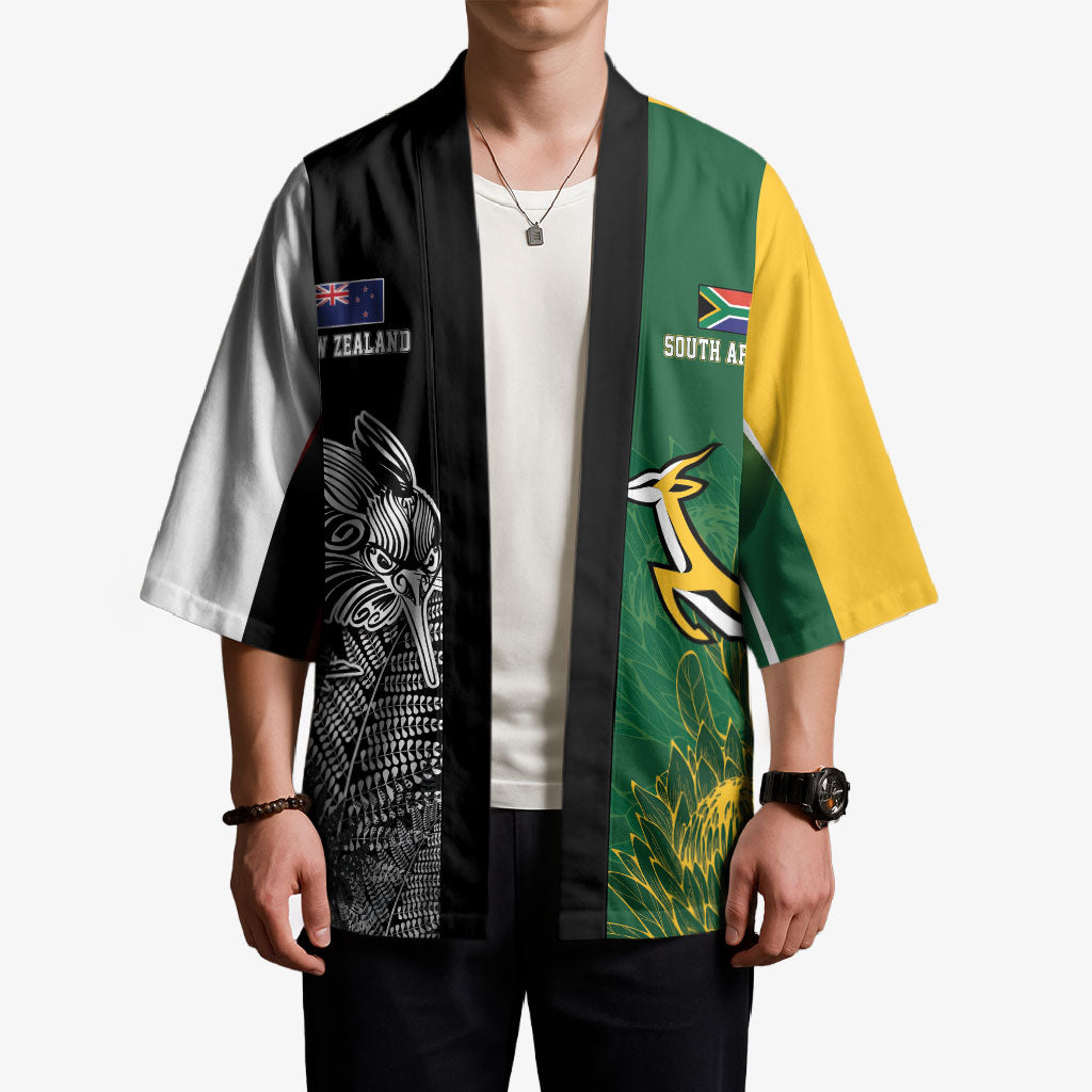 New Zealand - South Africa Greatest Rivals Rugby Custom Kimono Kiwi Vs Bokke