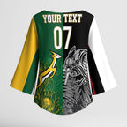 New Zealand - South Africa Greatest Rivals Rugby Custom Kimono Sleeve Blouse Kiwi Vs Bokke