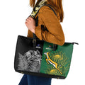 New Zealand - South Africa Greatest Rivals Rugby Leather Tote Bag Kiwi Vs Bokke