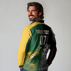 New Zealand - South Africa Greatest Rivals Rugby Custom Long Sleeve Polo Shirt Kiwi Vs Bokke