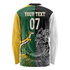 New Zealand - South Africa Greatest Rivals Rugby Custom Long Sleeve Shirt Kiwi Vs Bokke