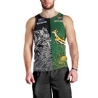 New Zealand - South Africa Greatest Rivals Rugby Custom Men Tank Top Kiwi Vs Bokke
