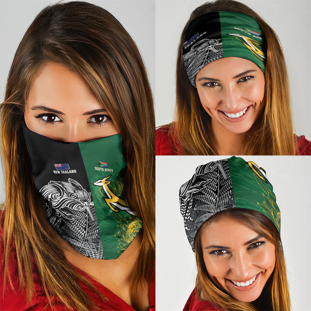 New Zealand - South Africa Greatest Rivals Rugby Neck Gaiter Kiwi Vs Bokke