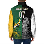 New Zealand - South Africa Greatest Rivals Rugby Custom Padded Jacket Kiwi Vs Bokke
