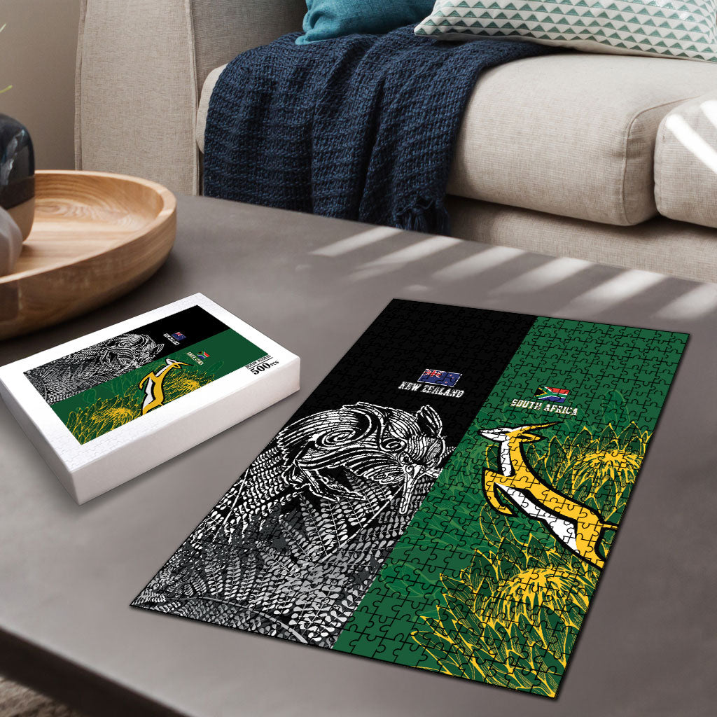 New Zealand - South Africa Greatest Rivals Rugby Puzzle Kiwi Vs Bokke