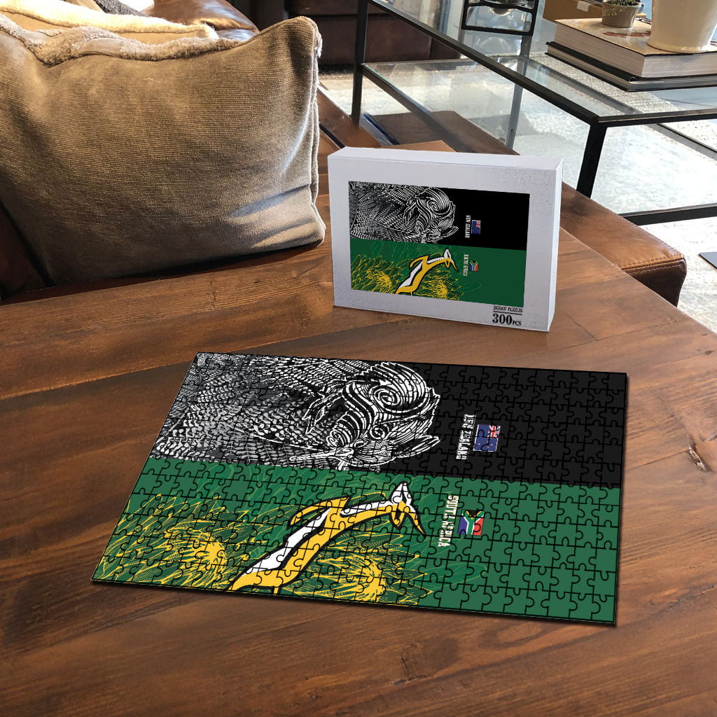 New Zealand - South Africa Greatest Rivals Rugby Puzzle Kiwi Vs Bokke