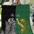 New Zealand - South Africa Greatest Rivals Rugby Quilt Kiwi Vs Bokke