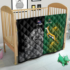 New Zealand - South Africa Greatest Rivals Rugby Quilt Kiwi Vs Bokke