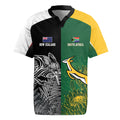 New Zealand - South Africa Greatest Rivals Rugby Custom Rugby Jersey Kiwi Vs Bokke