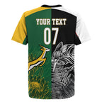 New Zealand - South Africa Greatest Rivals Rugby Custom Rugby Jersey Kiwi Vs Bokke