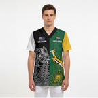 New Zealand - South Africa Greatest Rivals Rugby Custom Scrub Top Kiwi Vs Bokke
