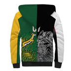 New Zealand - South Africa Greatest Rivals Rugby Custom Sherpa Hoodie Kiwi Vs Bokke