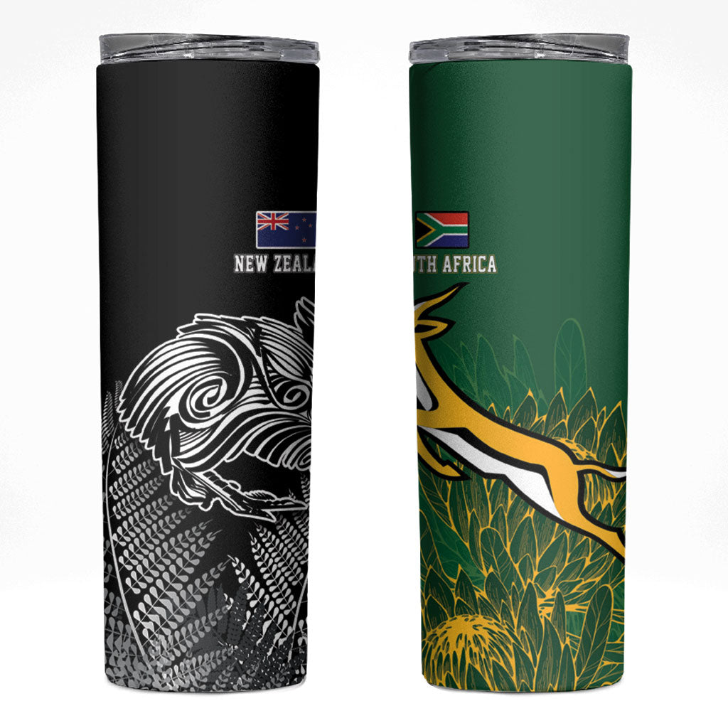 New Zealand - South Africa Greatest Rivals Rugby Skinny Tumbler Kiwi Vs Bokke