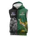 New Zealand - South Africa Greatest Rivals Rugby Custom Sleeveless Hoodie Kiwi Vs Bokke
