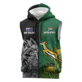 New Zealand - South Africa Greatest Rivals Rugby Custom Sleeveless Zip Hoodie Kiwi Vs Bokke