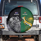 New Zealand - South Africa Greatest Rivals Rugby Spare Tire Cover Kiwi Vs Bokke