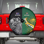 New Zealand - South Africa Greatest Rivals Rugby Spare Tire Cover Kiwi Vs Bokke