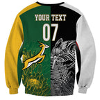 New Zealand - South Africa Greatest Rivals Rugby Custom Sweatshirt Kiwi Vs Bokke