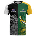 New Zealand - South Africa Greatest Rivals Rugby Custom T Shirt Kiwi Vs Bokke