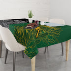 New Zealand - South Africa Greatest Rivals Rugby Tablecloth Kiwi Vs Bokke