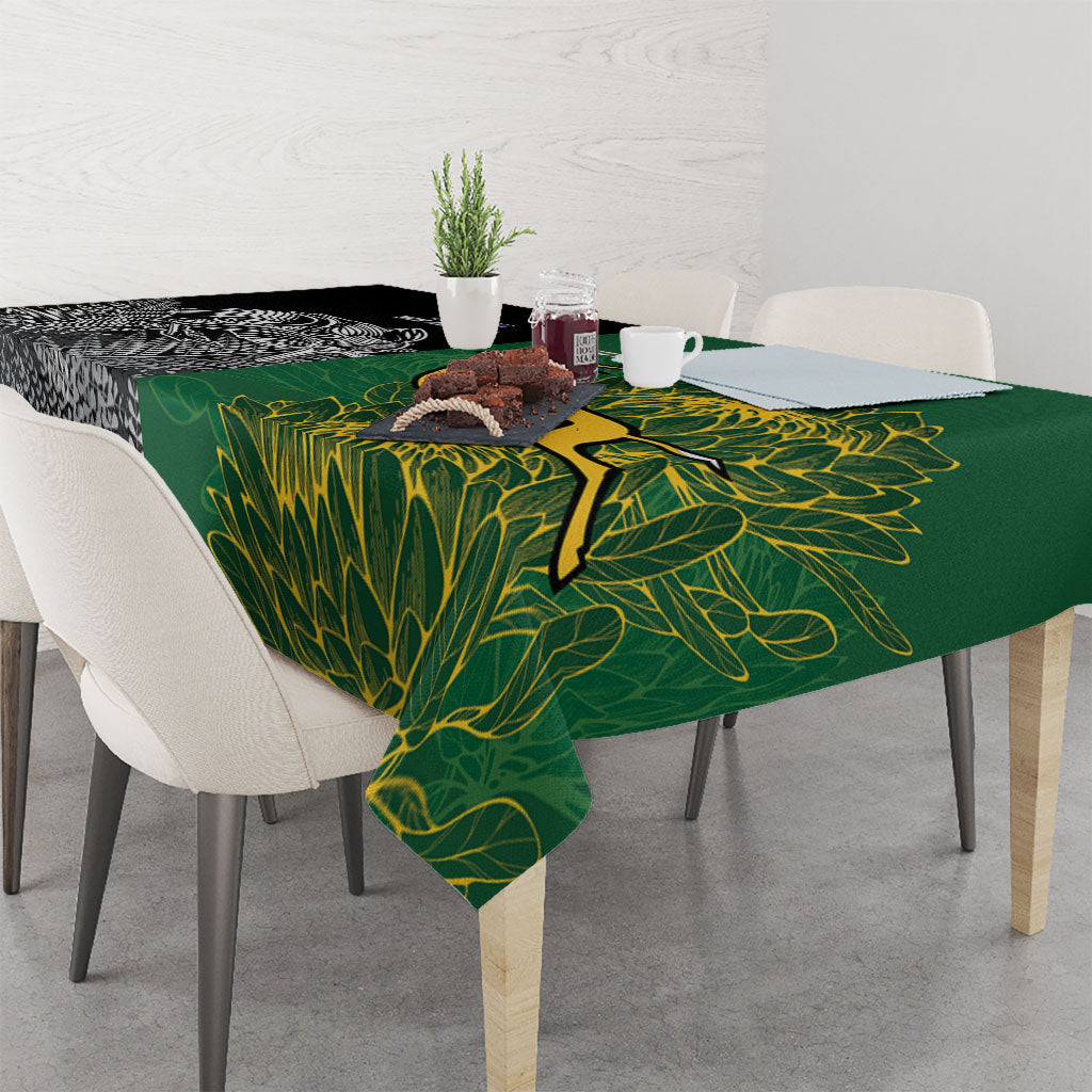 New Zealand - South Africa Greatest Rivals Rugby Tablecloth Kiwi Vs Bokke