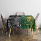 New Zealand - South Africa Greatest Rivals Rugby Tablecloth Kiwi Vs Bokke