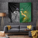 New Zealand - South Africa Greatest Rivals Rugby Tapestry Kiwi Vs Bokke