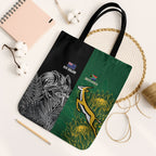 New Zealand - South Africa Greatest Rivals Rugby Tote Bag Kiwi Vs Bokke