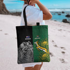 New Zealand - South Africa Greatest Rivals Rugby Tote Bag Kiwi Vs Bokke