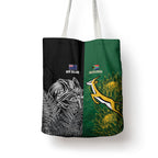 New Zealand - South Africa Greatest Rivals Rugby Tote Bag Kiwi Vs Bokke