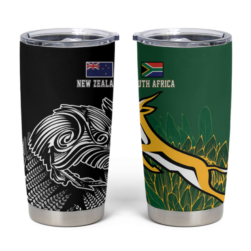 New Zealand - South Africa Greatest Rivals Rugby Tumbler Cup Kiwi Vs Bokke