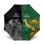New Zealand - South Africa Greatest Rivals Rugby Umbrella Kiwi Vs Bokke