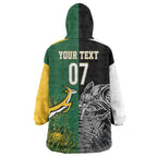 New Zealand - South Africa Greatest Rivals Rugby Custom Wearable Blanket Hoodie Kiwi Vs Bokke