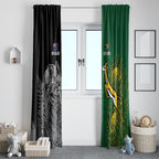 New Zealand - South Africa Greatest Rivals Rugby Window Curtain Kiwi Vs Bokke
