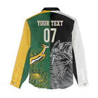 New Zealand - South Africa Greatest Rivals Rugby Custom Women Casual Shirt Kiwi Vs Bokke