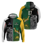 New Zealand - South Africa Greatest Rivals Rugby Custom Zip Hoodie Kiwi Vs Bokke