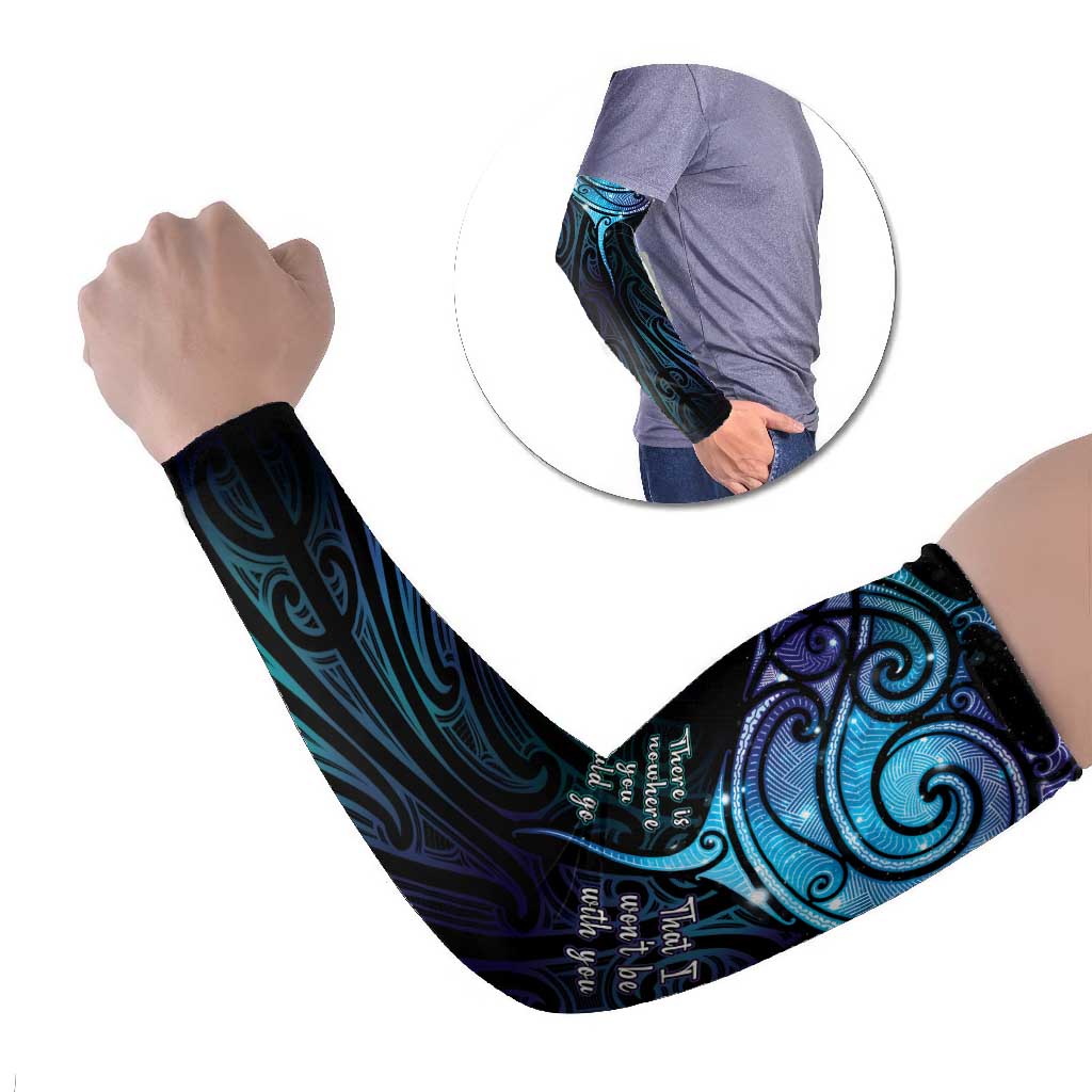 Aotearoa Maori Te Whai Rahi Arm Sleeves Tala - Nowhere You Could Go That I Won't Be With You - Aussie Hoodie