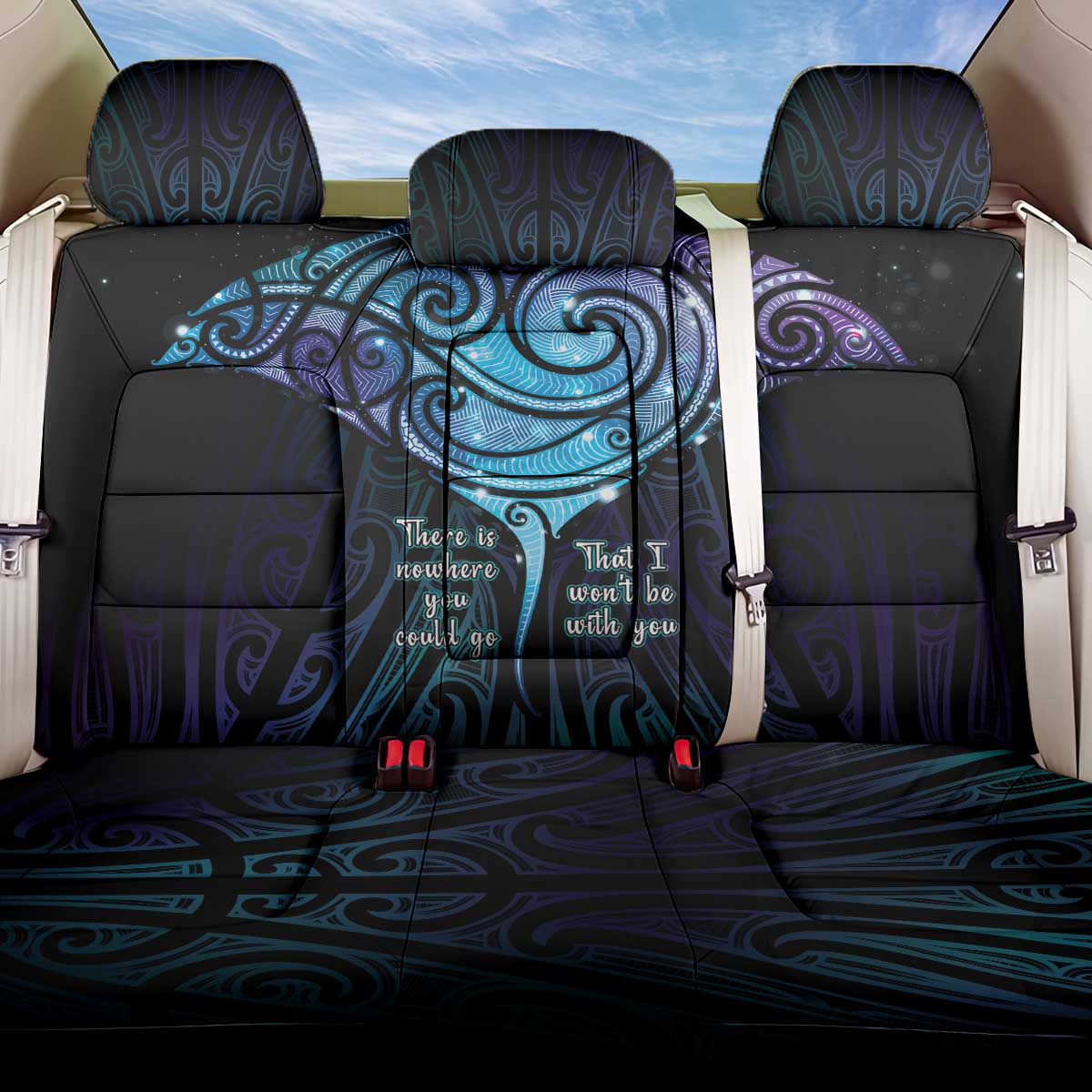 Aotearoa Maori Te Whai Rahi Back Car Seat Cover Tala - Nowhere You Could Go That I Won't Be With You - Aussie Hoodie
