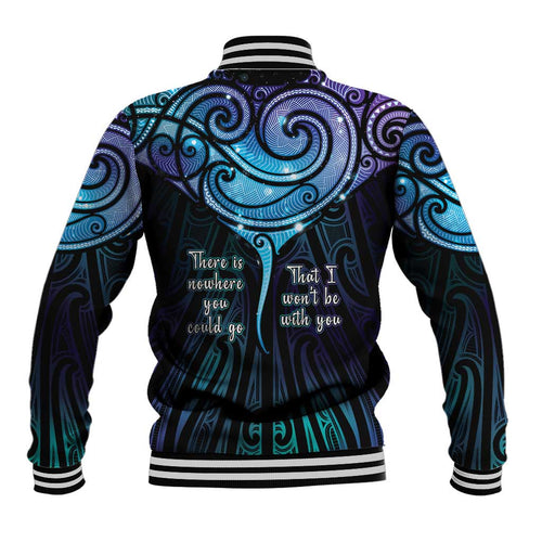 Aotearoa Maori Te Whai Rahi Baseball Jacket Tala - Nowhere You Could Go That I Won't Be With You - Aussie Hoodie