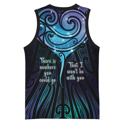 Aotearoa Maori Te Whai Rahi Basketball Jersey Tala - Nowhere You Could Go That I Won't Be With You - Aussie Hoodie
