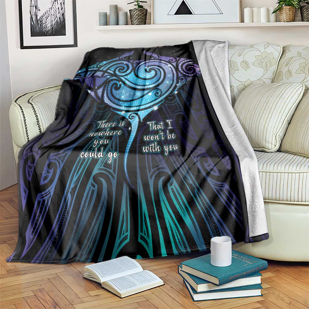 Aotearoa Maori Te Whai Rahi Blanket Tala - Nowhere You Could Go That I Won't Be With You - Aussie Hoodie