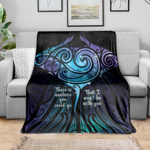 Aotearoa Maori Te Whai Rahi Blanket Tala - Nowhere You Could Go That I Won't Be With You - Aussie Hoodie