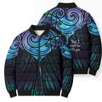 Aotearoa Maori Te Whai Rahi Bomber Puffer Jacket Tala - Nowhere You Could Go That I Won't Be With You - Aussie Hoodie