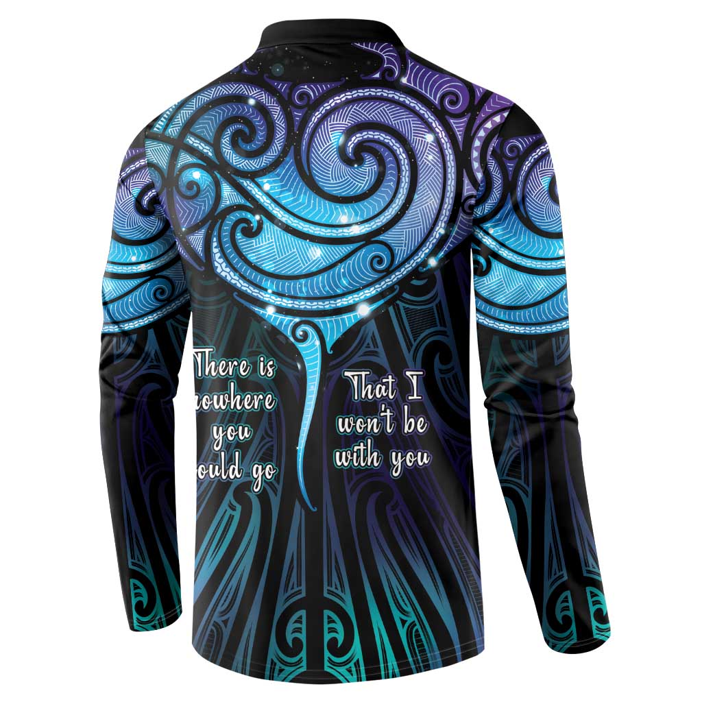 Aotearoa Maori Te Whai Rahi Button Sweatshirt Tala - Nowhere You Could Go That I Won't Be With You - Aussie Hoodie