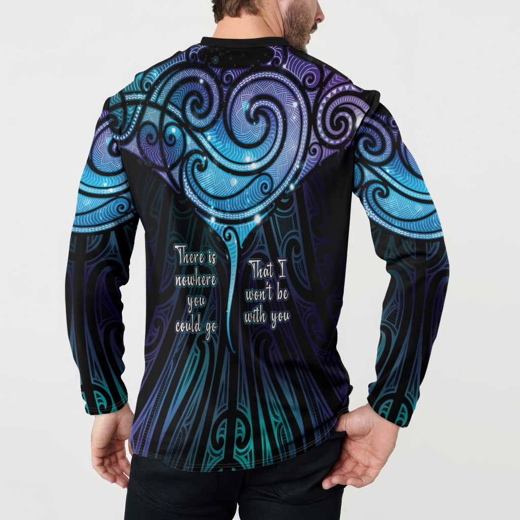 Aotearoa Maori Te Whai Rahi Button Sweatshirt Tala - Nowhere You Could Go That I Won't Be With You - Aussie Hoodie