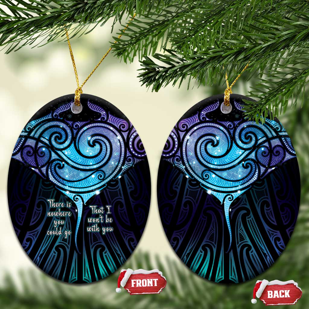 Aotearoa Maori Te Whai Rahi Ceramic Ornament Tala - Nowhere You Could Go That I Won't Be With You - Aussie Hoodie